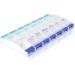 EZY DOSE Push Button Weekly Pill Case | 7-Day Medicine Planner & Vitamin Organizer | AM/PM Large Compartments - Arthritis Friendly & BPA Free - Pack of 6 - Buy Online on GoSupps.com