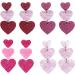 Feyley 3-Connect Heart Earrings | Vintage Acrylic Drop Jewelry for Girls & Ladies - 2023 Trendy Gift - Buy Online on GoSupps.com
