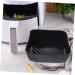 Zerodeko Air Fryer Pad Air Fryers Household Silicone Pot Wok Silicone Air Fryer Basket Baking Mat Foldable Black 22X6CM - Buy Online on GoSupps.com