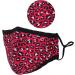 Washable Reusable 3 Layer Cotton Face mask Face Covering Bandana Face Mask Breathable Fashion Face Mask for Protection Against Pollution Hot Pink 2pcs - Buy Online on GoSupps.com