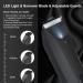 Pretfy Men's Body Hair Trimmer - IPX7 Waterproof Electric Groomer for Pubic & Body, Rechargeable Groin, Beard Trimmer - Wet/Dry Use, LED Display - Black - Buy Online on GoSupps.com