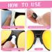 Jeffdad 10 Pairs Self-Adhesive Anti-Slip Nose Pads for Glasses - 3mm Thick Airbag Repair Set for Sunglasses & Reading Glasses - Black - Buy Online on GoSupps.com