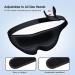 3D Sleep Eye Mask for Men Women - 100% Light Blocking Blindfold for Sleep, Travel, Nap, Shift Work - Black - Buy Online on GoSupps.com