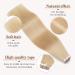 Tess Tape Extensions - Real Human Hair Medium Blonde #24 10 Pcs 18 (45cm) 25g | Remy Tape-In Hair Extensions - Buy Online on GoSupps.com