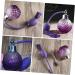 Vintage Crystal Air Bag Perfume Bottle - Elegant Travel Spray & Atomizer for Essential Oils | Purple Glass Perfume Container - Buy Online on GoSupps.com