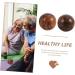 Lurrose 2-in-1 Fitness Golfer Ball Toys - Wood Palm Acupuncture Massage Balls for Adults | Outdoor Hugo Training Ball | 5x5x5cm - Buy Online on GoSupps.com