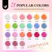 VANREESA 24 Pcs Gel Nail Polish Set - 21 Vibrant Colors with Base & Top Coats | Perfect DIY Nail Kit Gifts for Women - Macaroon Time - Buy Online on GoSupps.com