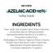 RECIPE Azelaic Acid 10 Soothing Ampoule - Soothing Serum Facial Serum for Sensitive skin - Korean Skincare for Mild Breakouts (1.01 fl oz) - Buy Online on GoSupps.com