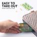 Sukuos 6 Compartments Travel Pill Organizer | Portable Daily Pill Box for Vitamins & Supplements | Easy Open Small Medicine Case - Green - Buy Online on GoSupps.com