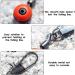 Plabbdpl Fishing Barrel Vertebrae Set - 60 Pieces with Carabiner | Versatile Fishing Accessories in 3 Sizes - Buy Online on GoSupps.com