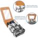 Leather Lipstick Case Organizer with Mirror | Mini Lip Gloss Holder Bag | Devilfish Pirate Sailboat Design - Buy Online on GoSupps.com