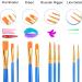 ESRICH Acrylic Paint Brushes Set | 80 Pcs Nylon Brush Head | for Acrylic Oil Watercolor | Art Painting Kit | Ideal Gift for Kids & Adults - Buy Online on GoSupps.com