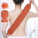 Exfoliating Back Scrubber for Shower Back Washer For Shower with Korean Exfoliating Gloves Mitt for Body Cleansing Exfoliating Body Scrubber for Men and Women Crimson