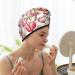 Hand Painted Watercolor Tulip Microfiber Hair Towel | Super Absorbent Quick Dry Hair Wrap for Women - Perfect for Long Curly & Thick Hair - Buy Online on GoSupps.com