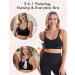 HOFISH Hands Free Pumping Bra - Seamless Nursing Maternity Bra for Pregnancy/Breastfeeding - Black, Size L - Buy Online on GoSupps.com