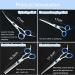Diompirux 5-Pack Profi Dog Grooming Set | Effilier & Curved Scissors + Fur Care Comb for Dogs & Cats - Buy Online on GoSupps.com