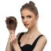 SARLA Dark Brown Synthetic Hair Buns Extension - Drawstring Updo Chignon for Women & Girls - Buy Online on GoSupps.com