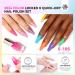 Saviland 20 Colour Neon Nail Polish Set Quick Dry & Long Lasting Summer Nail Polish Super Shine Rainbow Nail Varnish with Base Gloss Top Polish Coat Regular Glitter Nail Polish Kit for Women Gift Set - Buy Online on GoSupps.com