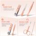 Stainless Steel Manicure Pedicure Set with Nail Clippers and Grooming Tools in Rose Gold Case - Portable Travel Kit - Buy Online on GoSupps.com