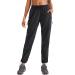 SANTINY Women's Hiking Cargo Pants Lightweight Quick Dry Outdoor Capris for Women Camping Athletic UPF 50 Zipper Pockets 01-black X-Large