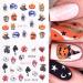 Stardo Halloween Nail Art Stickers - 12pcs Skull, Bone, Rose Anime Water Decals for Manicure Design - Buy Online on GoSupps.com