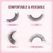 Glowing Win 3D Effect Russian Strip Lashes - 10 Pairs D Curl Cat Eye Fake Eyelashes | Reusable Wispy Short Lashes - Buy Online on GoSupps.com