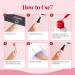 Beetles Gel Nail Art Liner Set - 6 Popular Black White Red Colors with Thin Nail Art Brush - Soak Off Gel Paint Pens in Gold Silver Glitters - Gift for Girls - Buy Online on GoSupps.com