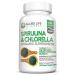 Allied Life Spirulina and Chlorella | Organic Chlorophyll Vegan Protein Powder Green Superfood | 120 Capsules 120 Count (Pack of 1)