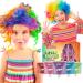 Temprary Hair Dye Kit Comblor 5 Colours Hair Dye for Dark Hair Hair Chalks for Girls Wash Out Hair Colour Kids Gifts for Birthday Christmas Halloween Crazy Hair Day Children's Day 5 Colors Set