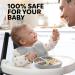 Kzonex 9-Piece Baby Feeding Set: Silicone Bib, Suction Plate, Bowl, Fork, Spoon, Sippy Cup with Straw, Snack Lids - BPA Free & Dishwasher Safe - Buy Online on GoSupps.com