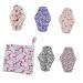 Pantiliners for Women 5pcs Bamboo Female Napkins Panties Bamboo Menstrual Pads Washable Charcoal Bamboo Menstrual Pad Washable Menstrual Cloth pantiliners Organic Pads for Women