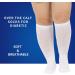 BampooPanPa Diabetic Bamboo Socks - 4 Pairs, No-Binding Top, Seamless Toe, Over The Calf, Cushioned Sole - Women & Men (2 White/2 Black) - Size 9-11 - Buy Online on GoSupps.com