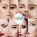 Professional Waterproof Eyebrow Stamp Stencil Kit - 10 Styles, Long Lasting, Buildable Powder, 2 Pen Brushes - Dark Brown - Buy Online on GoSupps.com