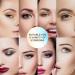Lavan Eyebrow Stamp Stencil Kit - Long Lasting Waterproof Makeup Tools with 10 Reusable Stencils, 2 Brushes - Dark Brown 13 Piece Set - Buy Online on GoSupps.com