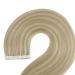 Youngsee Tape In Extensions - Real Hair Blond & Gold Highlights | Invisible Skin Weft | 35cm | 50g | #16/25 & #P16/22 - Buy Online on GoSupps.com