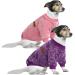 Huisalisiji 5xl dog sweater large dogs sweatshirt hood for large dogs warm and light to wear with a soft texture elasticity (pink+purple) 2PCs pink+purple 5xl