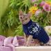 Katzinst Dog Sweater for Small Dogs | Christmas Fleece Sweater for French Bulldogs Dachshunds Chihuahuas & Yorkshire Terriers | Cozy Blue XS - Buy Online on GoSupps.com
