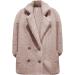 Hanxiulin Women's Fleece Jacket - Plush Hoodie Long Warm Winter Coat Windproof & Cuddly - XL Pink - Buy Online on GoSupps.com