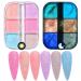 Prevessel nail pigment powder 6 colors bright shines in the dark neon pigment sequins nail art glitter accessories for DIY nail art decoration for women and girls