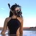 HJKB Full Face Snorkel Mask with Anti-Fog Wipes | 180 Panoramic HD View | Anti-Leak Dry Top Set for Adults & Kids | Black Large-X-Large - Buy Online on GoSupps.com