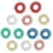Dulspue Massage rings for fingers - 12 piece massage ring acupressure ring sensory skills ring set finger massage ring for stress reduction and promotion of blood circulation (6 colors)