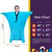 Sensory Body Sock for Kids | Blue Full-Body Wrap for Stress Relief | Stretchy & Breathable Sack | Small Size 40x27 | Calming Cocoon for Boys & Girls - Buy Online on GoSupps.com