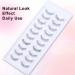 Natural False Eyelashes - 10 Pairs of Soft & Short Eyelash Strips (8-11mm) | A43 Transparent Band Fake Lashes for a Natural Look - Buy Online on GoSupps.com