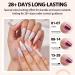 White Gel Nail Polish Set - Ejiubas Funny Bunny Glitter Collection | 6 Colors Soak-Off Polish for Women, Mom, Girlfriend | Gift Idea 01-GLITTER WHITE - Buy Online on GoSupps.com