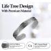 Jecanori Copper Magnetic Bracelet for Men Women - Tree of Life Design - Adjustable Size Cuff Bangle with 6pcs Strong Magnets - Includes Jewelry Gift Box - A-silver - Buy Online on GoSupps.com