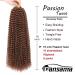 Dansama 18 Passion Twist Hair - Water Wave Bohemian Braiding Hair for Butterfly Crochet (Pack of 6, #30) - Buy Online on GoSupps.com