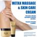 Phiten Metax Massage Cream for Leg, Shoulder, Foot, Back Strain - Joint Support Body Care Cream - Unscented 8.82oz - Buy Online on GoSupps.com