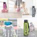 Alphapace 350ml BPA-Free Sports Bottle | Outlet-Safe Water Bottle for Outdoor & Bicycle Activities | Black with Fruit Insert - Buy Online on GoSupps.com