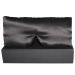 100% Mulberry Silk Eye Mask Blackout Sleeping Eye Cover for Night Sleep and Travel Nap Soft Adjustable Eyeshade Comfortable Organic Blindfold for Women Men Large Size Black (Black)