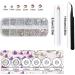 1440 Pieces 6 Sizes Crystal Rhinestones Nail Design Crystal Rhinestones Nail Art Rhinestones Transparent Rhinestones with Tweezers and Storage Boxes for Nail Clothing DIY - Buy Online on GoSupps.com